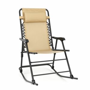 Campingstuhl Schaukelstuhl ADELAIDE klappbar beige