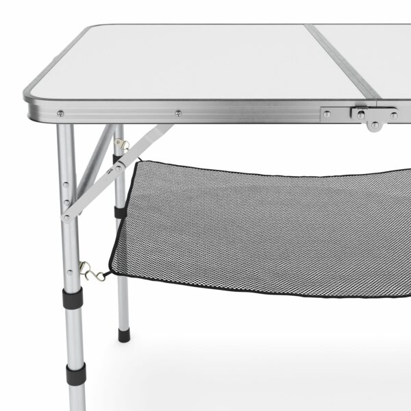 Campingtisch klappbar WILLY höhenverstellbar 90 x 60 cm weiss – Bild 7