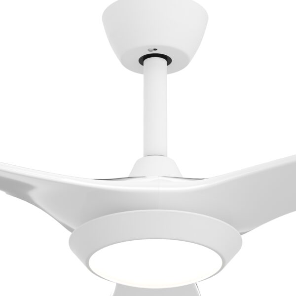 Deckenventilator mit Lampe 132 cm weiss – Bild 3