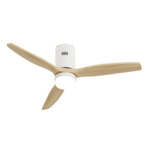 Deckenventilator mit Lampe 132 cm Holz