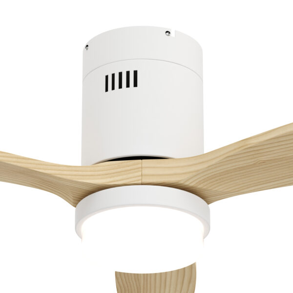 Deckenventilator mit Lampe 132 cm Holz – Bild 3