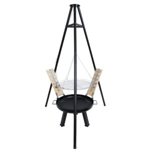 Dreibein 4-in-1 Grill mit Feuerschale