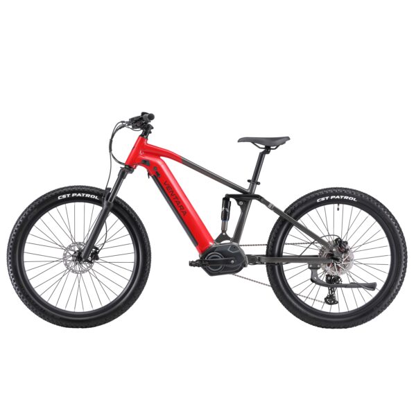E-Bike Fully Mountainbike 27.5" ROCA S/M rot – Bild 3