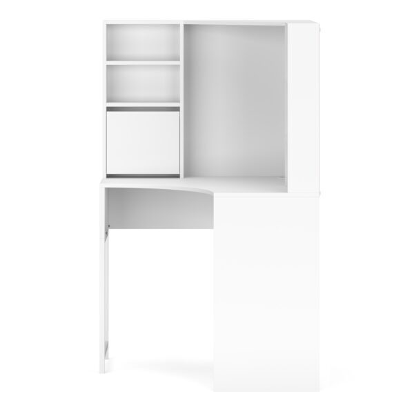 Eckschreibtisch EMIL 85 x 85 x 142 cm weiss – Bild 4
