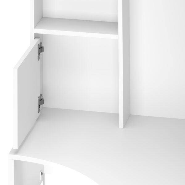 Eckschreibtisch EMIL 85 x 85 x 142 cm weiss – Bild 7
