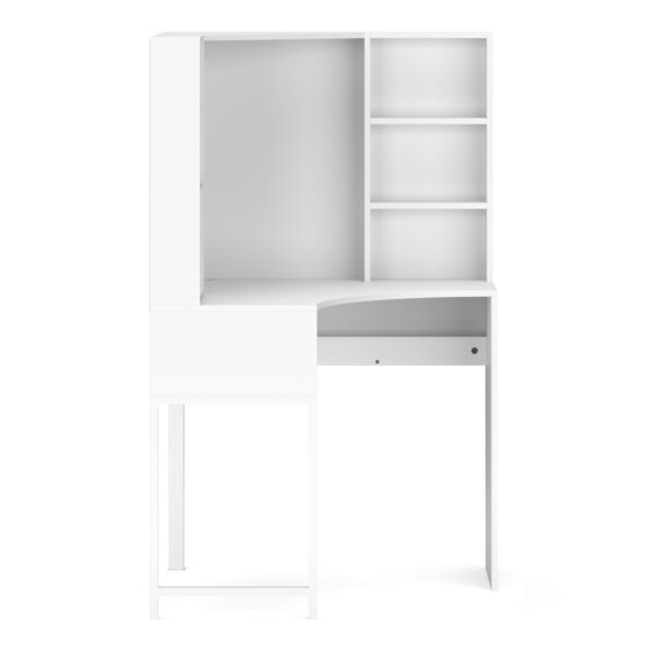 Eckschreibtisch EMIL 85 x 85 x 142 cm weiss – Bild 5