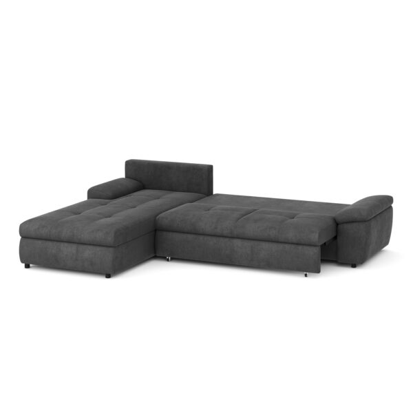 Ecksofa mit Schlaffunktion BRYNN links anthrazit – Bild 2