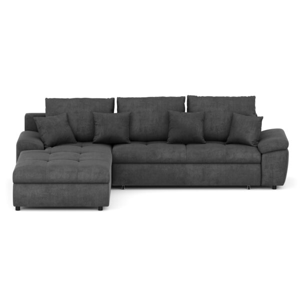 Ecksofa mit Schlaffunktion BRYNN links anthrazit – Bild 4