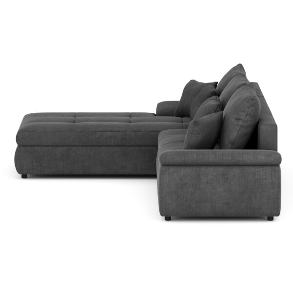 Ecksofa mit Schlaffunktion BRYNN links anthrazit – Bild 6