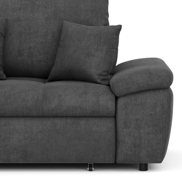 Ecksofa mit Schlaffunktion BRYNN links anthrazit – Bild 9