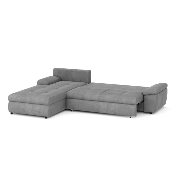 Ecksofa mit Schlaffunktion BRYNN links grau – Bild 2