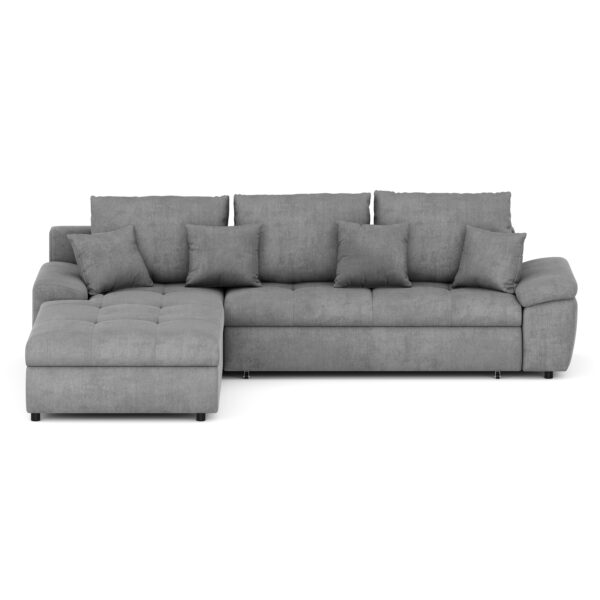 Ecksofa mit Schlaffunktion BRYNN links grau – Bild 4