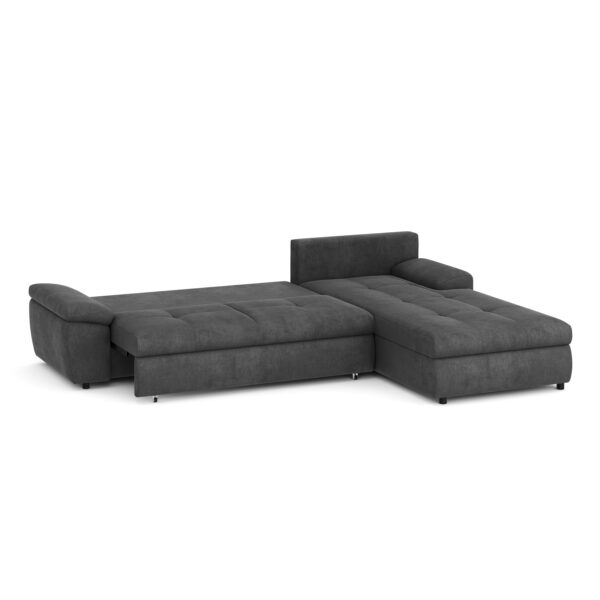 Ecksofa mit Schlaffunktion BRYNN rechts anthrazit – Bild 2