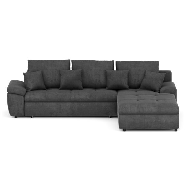 Ecksofa mit Schlaffunktion BRYNN rechts anthrazit – Bild 4