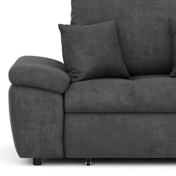 Ecksofa mit Schlaffunktion BRYNN rechts anthrazit – Bild 9