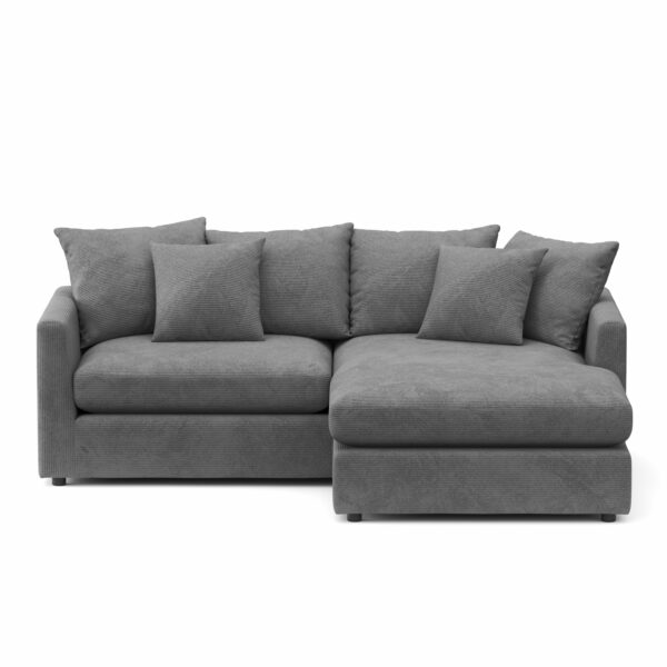 Ecksofa Cord ILONA anthrazit – Bild 2