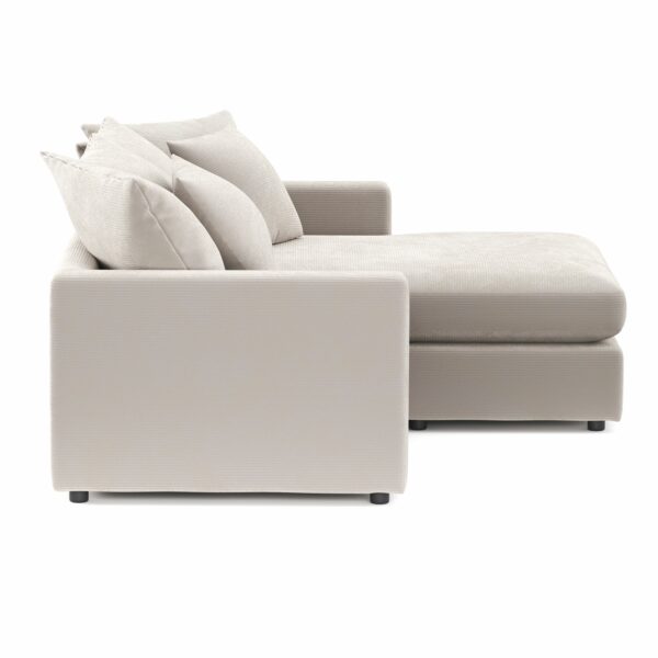 Ecksofa Cord ILONA creme – Bild 4