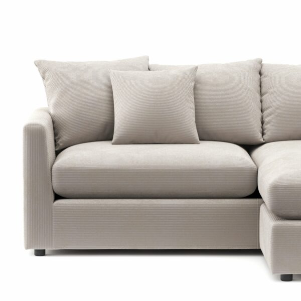 Ecksofa Cord ILONA creme – Bild 6