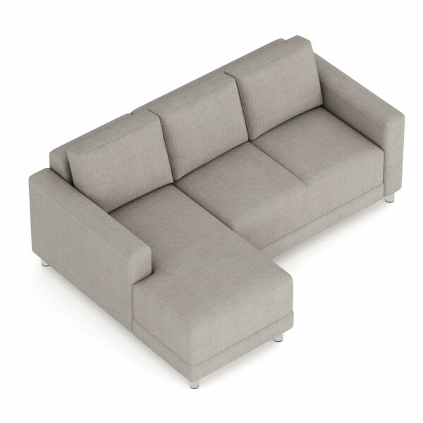 Ecksofa ERIN links grau/beige – Bild 3