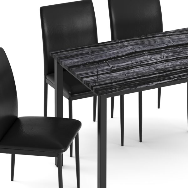 Essgruppe RUMBA 5-teilig schwarz/grau – Bild 5