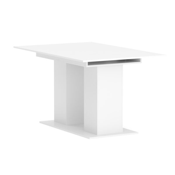 Esstisch ausziehbar ALBIN 140/180 x 90 cm weiss – Bild 5