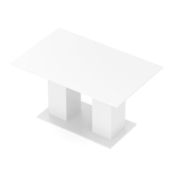 Esstisch ausziehbar ALBIN 140/180 x 90 cm weiss – Bild 3