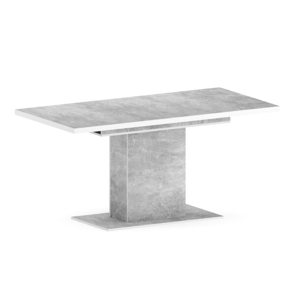 Esstisch ausziehbar DUSK 120/160 x 80 cm grau – Bild 2