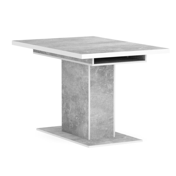 Esstisch ausziehbar DUSK 120/160 x 80 cm grau – Bild 5