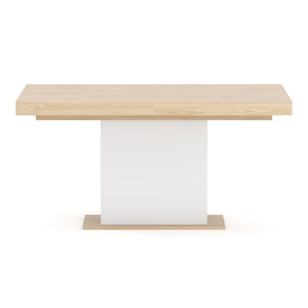 Esstisch ausziehbar RAVI 150/200 x 90 cm braun/weiss – Bild 4