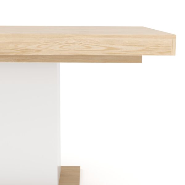 Esstisch ausziehbar RAVI 150/200 x 90 cm braun/weiss – Bild 7
