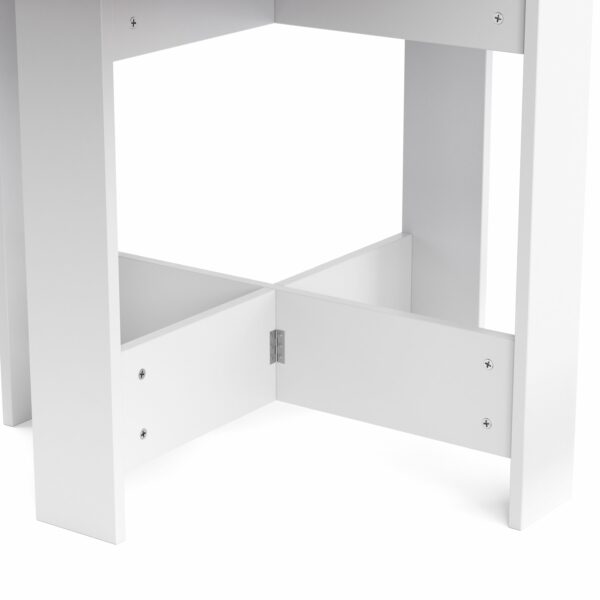 Esstisch klappbar MINIMAL 103 x 76 cm weiss/hellbraun – Bild 7