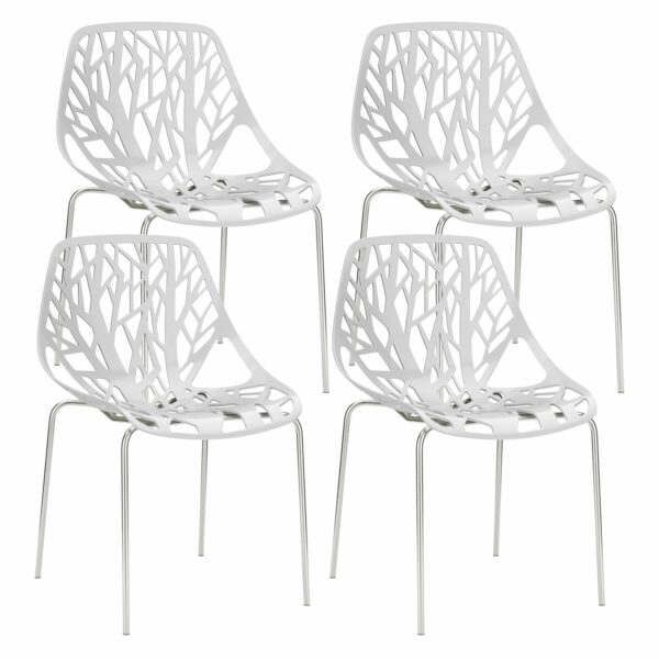 Esszimmerstuhl JANO 4er Set weiss