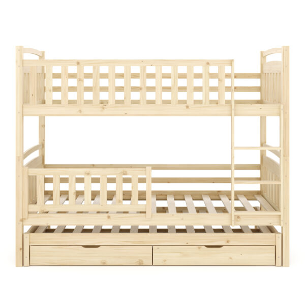 Etagenbett JULIETTE mit Ausziehfunktion 90 x 200 cm natur – Bild 4