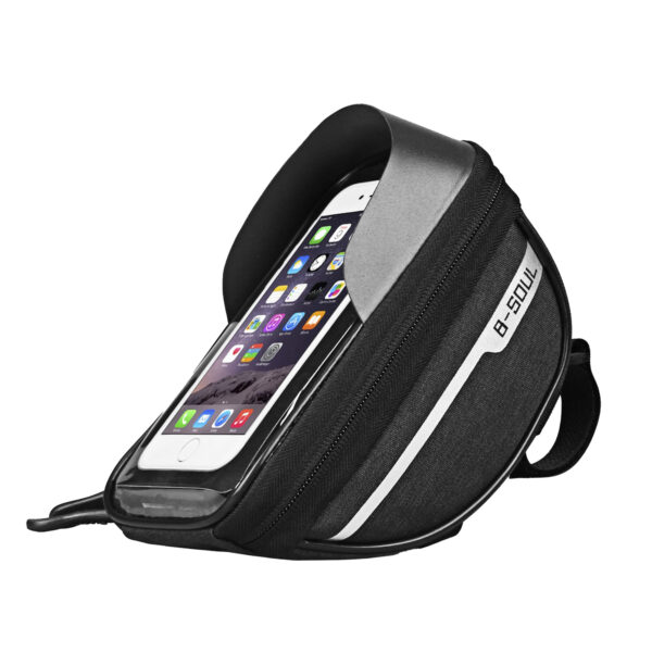 Fahrrad Lenkertasche Smartphone mit Regenhaube – Bild 2