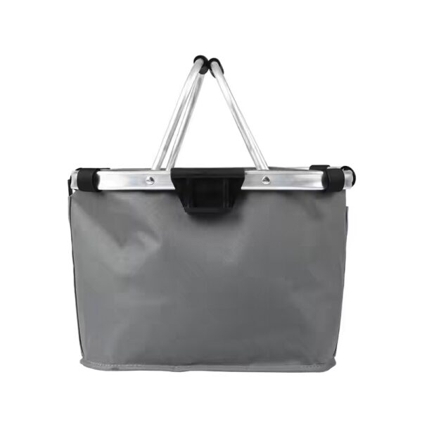 Velokorb vorne faltbar 35 x 21 cm grau – Bild 4
