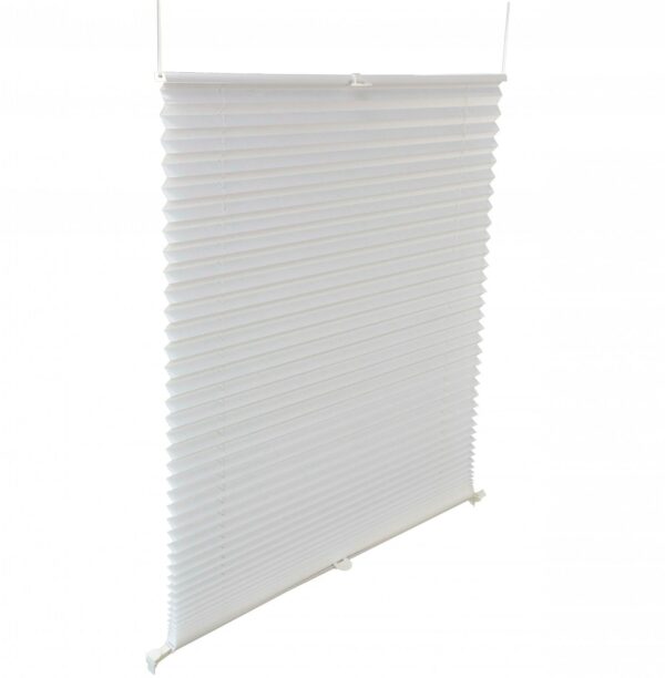 Plissee Faltstore Rollo weiss 130 x 40 cm