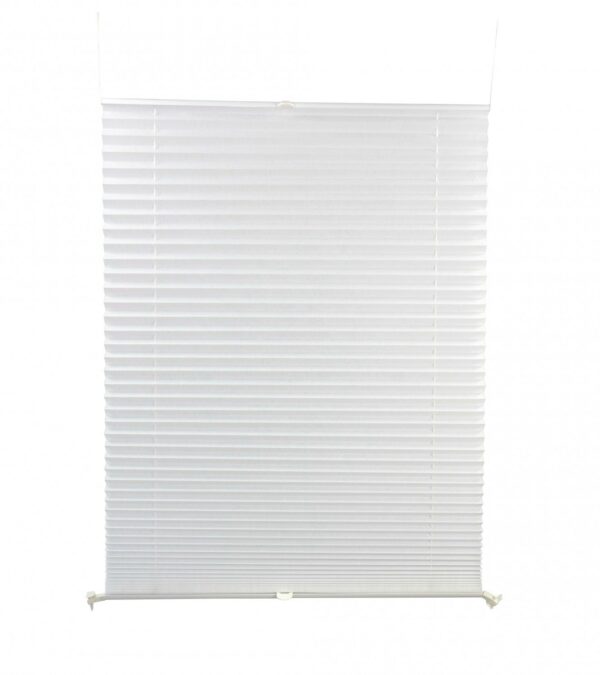 Plissee Faltstore Rollo weiss 130 x 40 cm – Bild 2