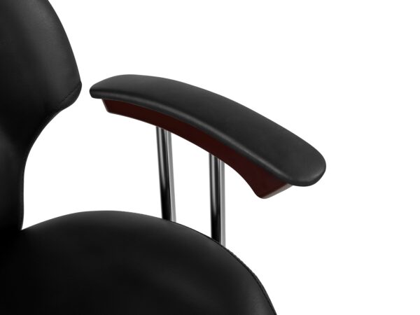 Friseurstuhl Leder 110 x 58 x 98 - 110 cm schwarz – Bild 10