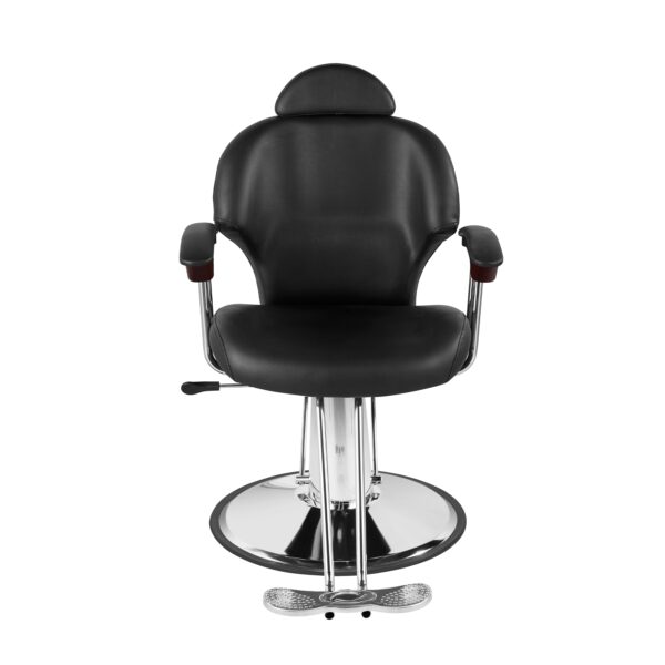 Friseurstuhl Leder 110 x 58 x 98 - 110 cm schwarz – Bild 2
