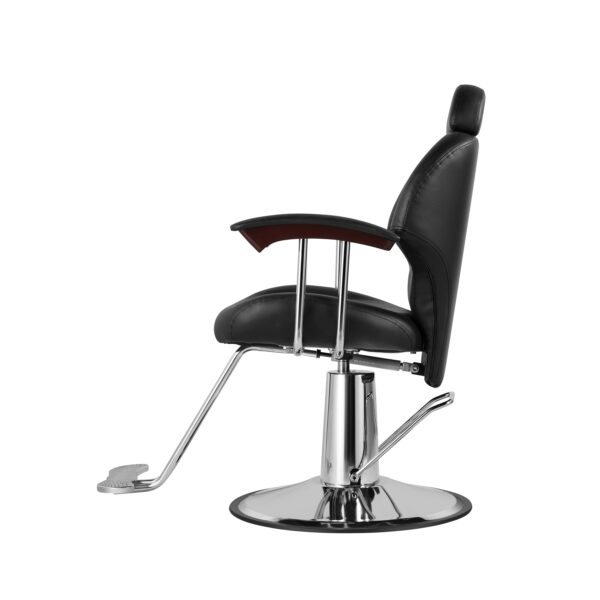 Friseurstuhl Leder 110 x 58 x 98 - 110 cm schwarz – Bild 5