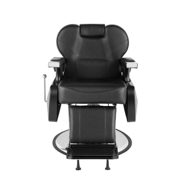 Friseurstuhl Leder 110 x 69 x 97 - 110 cm schwarz – Bild 3
