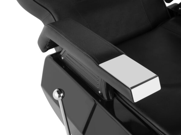 Friseurstuhl Leder 110 x 69 x 97 - 110 cm schwarz – Bild 10