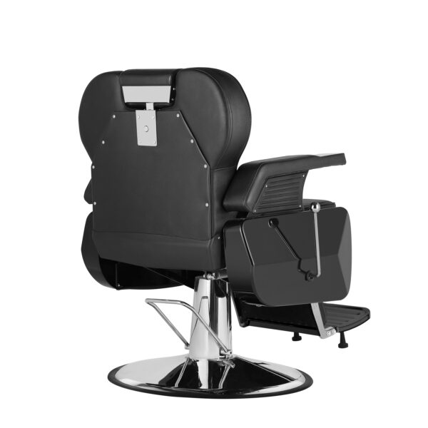 Friseurstuhl Leder 110 x 69 x 97 - 110 cm schwarz – Bild 7
