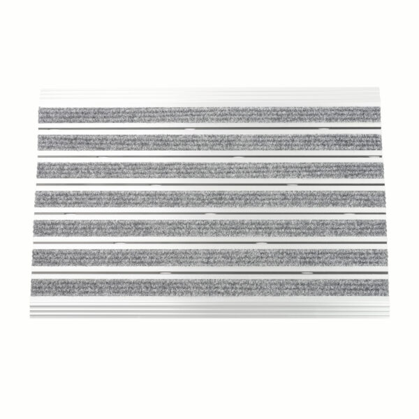 Fussmatte Aluminium 60 x 40 cm silber/grau – Bild 2