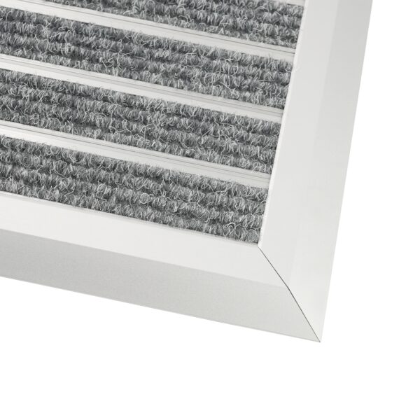 Fussmatte mit Aluminiumrahmen 80 x 50 cm silber/grau – Bild 2