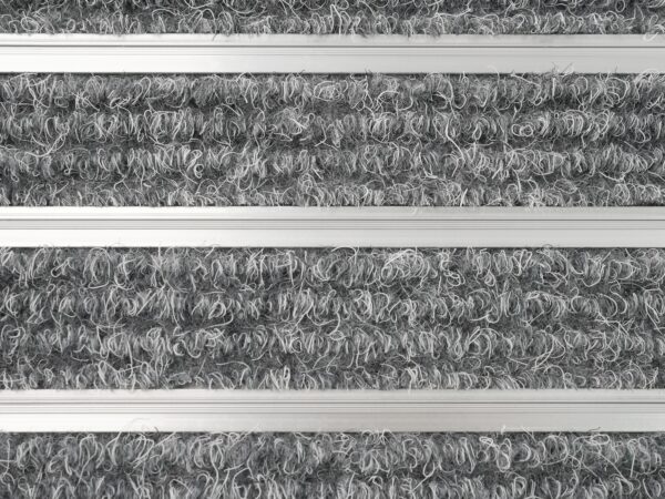 Fussmatte mit Aluminiumrahmen 80 x 50 cm silber/grau – Bild 5