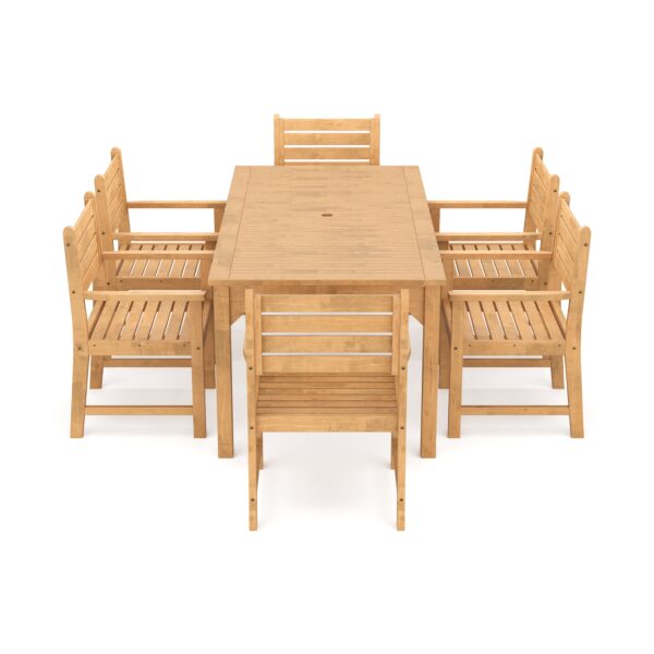 Gartenmöbel Set Holz MONICA 7-teilig – Bild 5