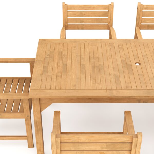 Gartenmöbel Set Holz MONICA 7-teilig – Bild 9