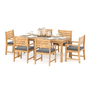 Gartenmöbel Set Holz MONICA 7-teilig