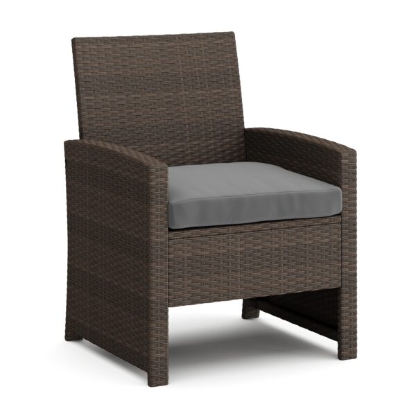 Gartenmöbel Set Rattan EREN braun/anthrazit – Bild 6